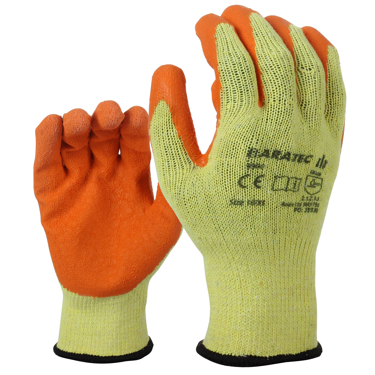 Baratec Workwear Latex Gripper Glove - Wet & Dry Conditions - 12 PACK