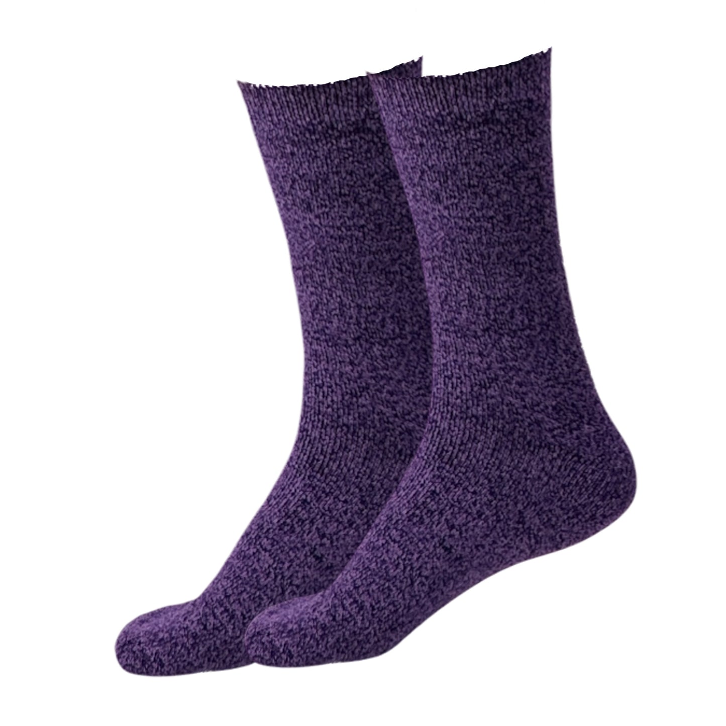 Ladies 2.13 Tog Heated Fleece Lined Thermal Socks - Pack of 3