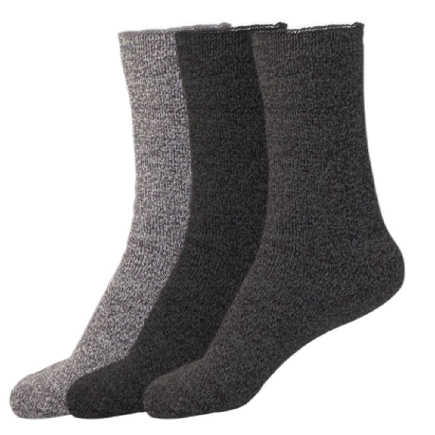 Mens 2.13 Tog Heated Fleece Lined Thermal Socks - Pack of 3