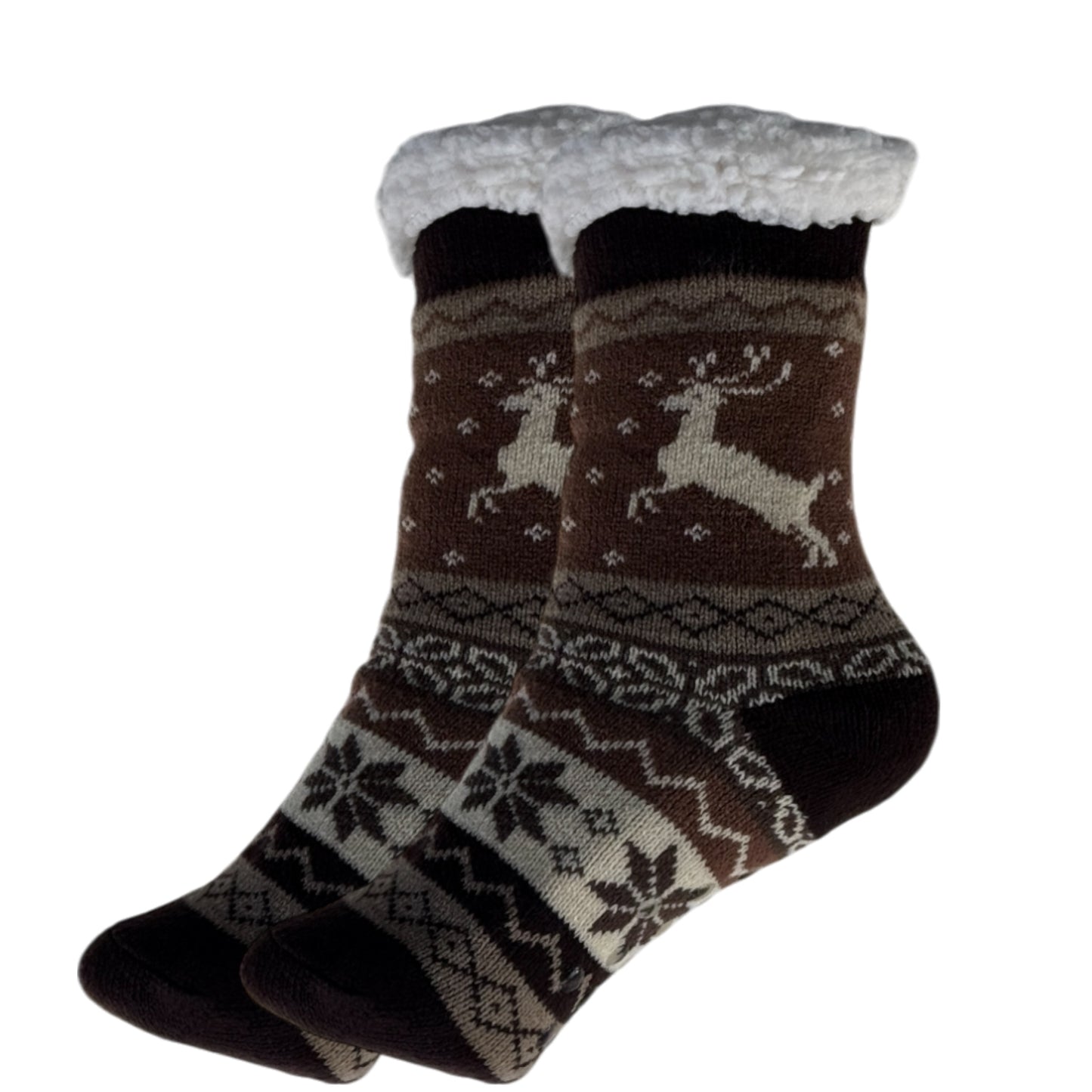 Kids Unisex Indoor Sherpa Lined Cosy Socks