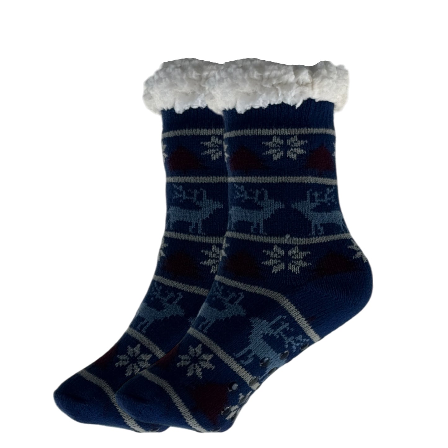 Kids Unisex Indoor Sherpa Lined Cosy Socks