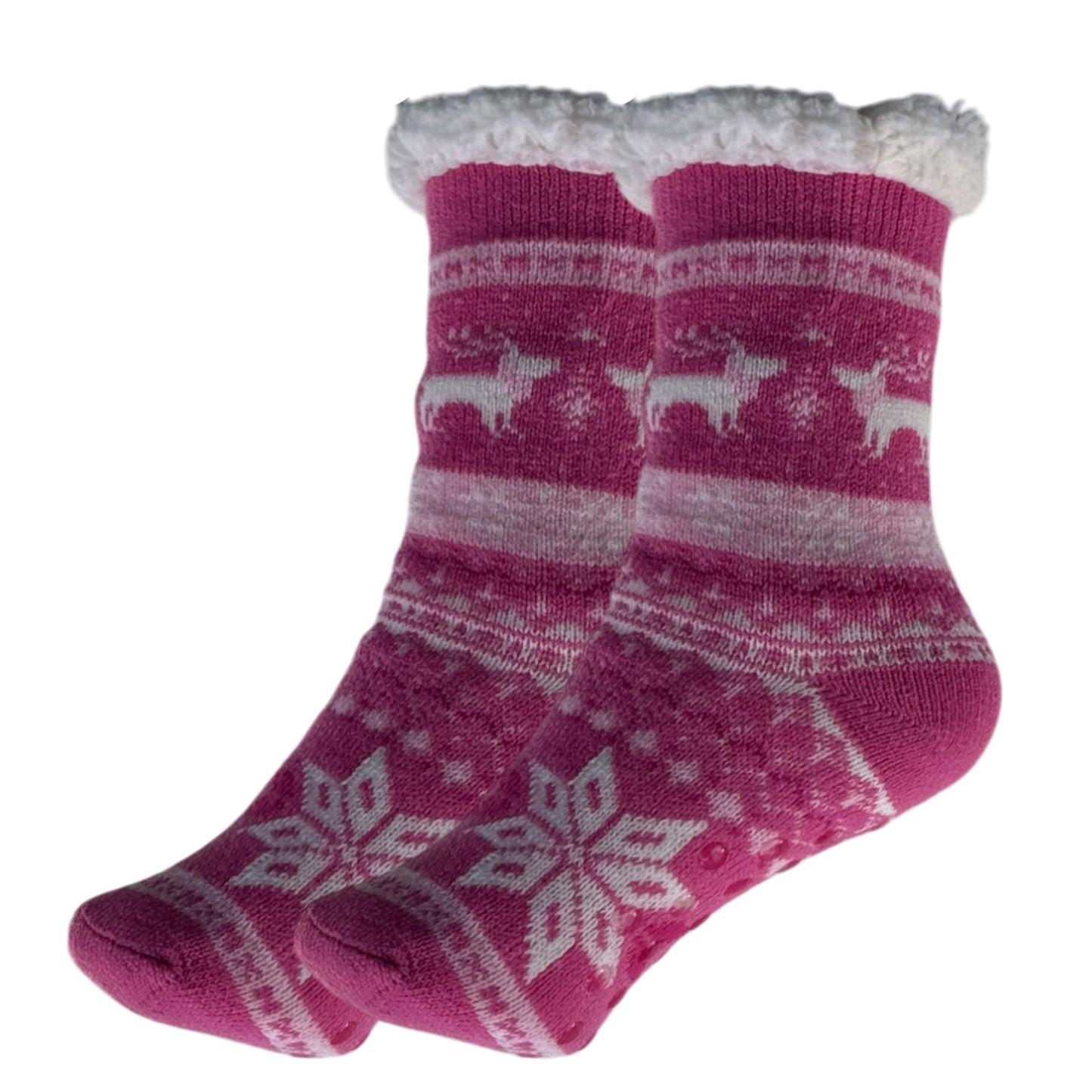 Kids Unisex Indoor Sherpa Lined Cosy Socks