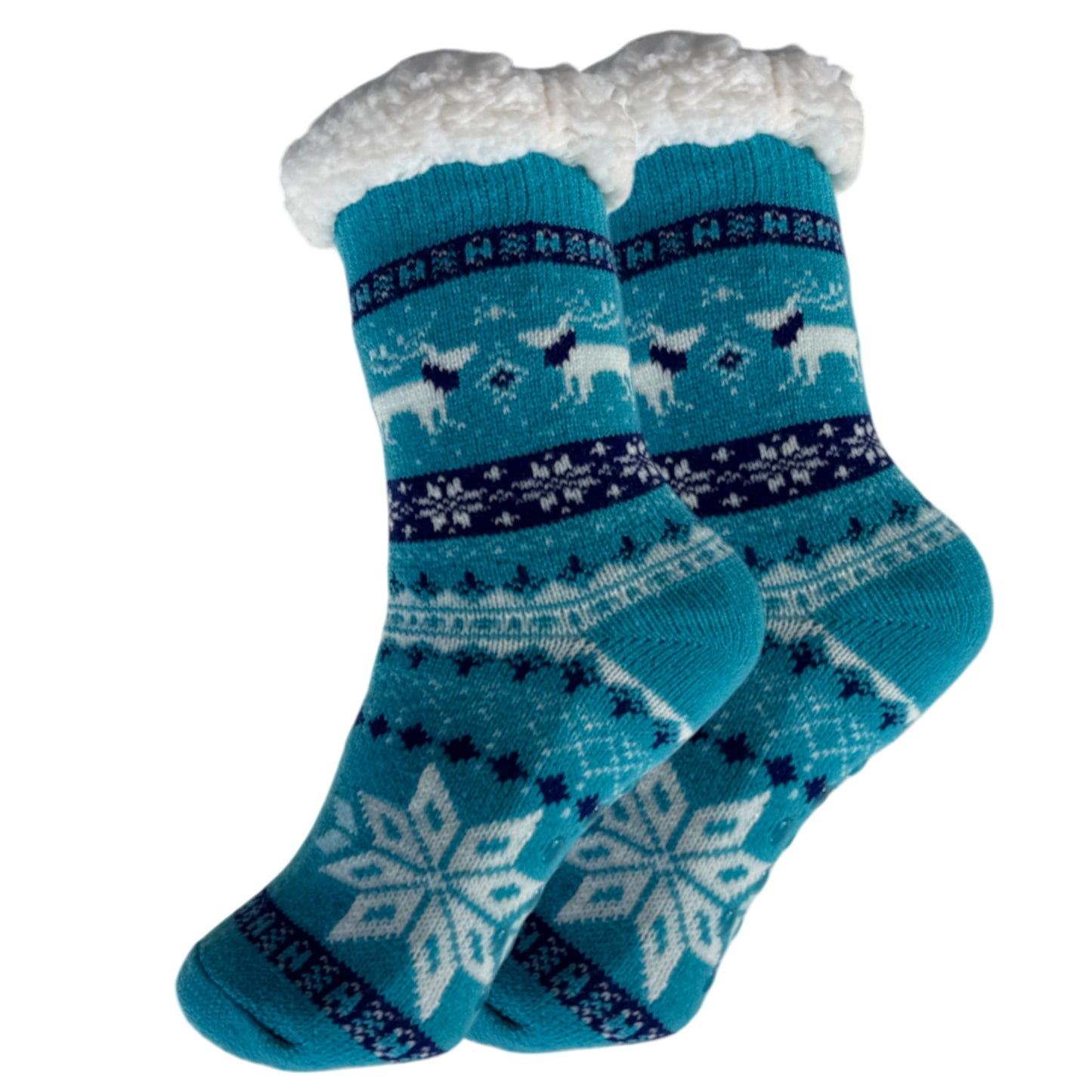 Kids Unisex Indoor Sherpa Lined Cosy Socks