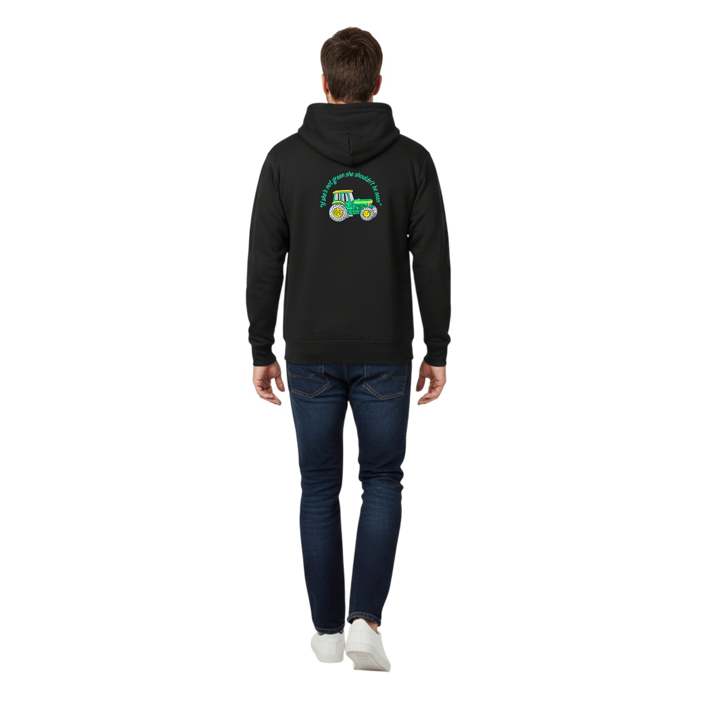 Adults Tractor Logo Embroidered Hoodie