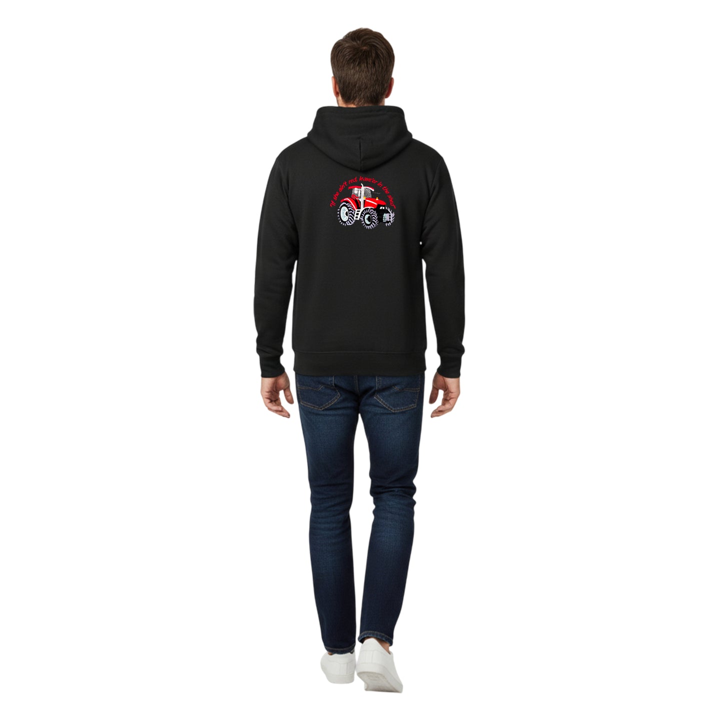 Adults Tractor Logo Embroidered Hoodie