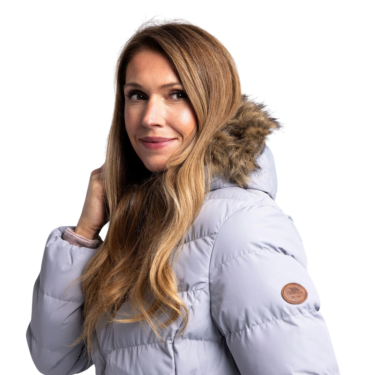 Women's Audrey Longline Padded Jacket | Faux Fur Hooded Coat