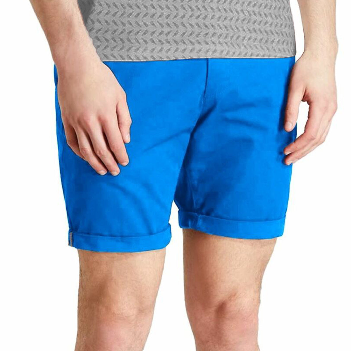 Mens Casual Cotton Summer Chino Shorts