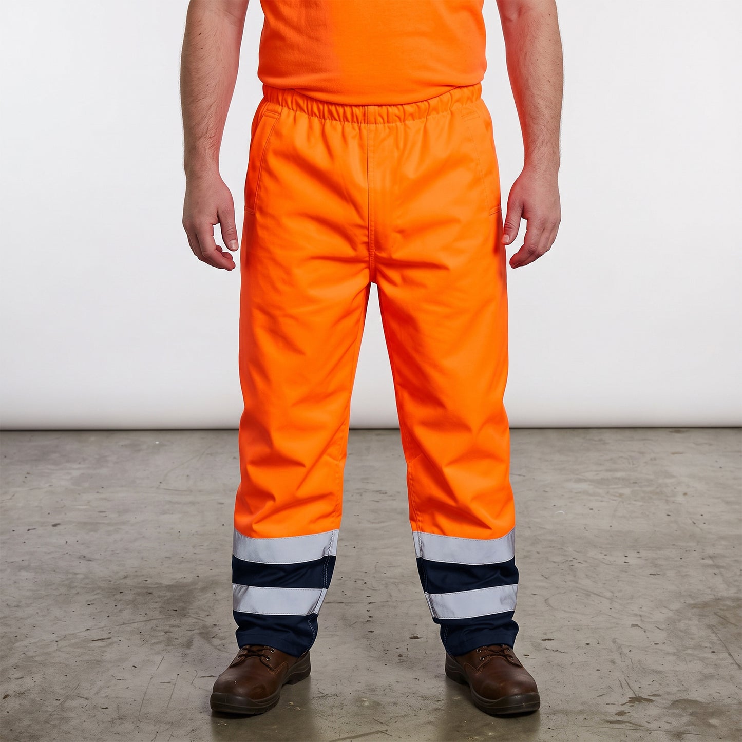 Hi-Vis Waterproof Overtrousers | EN471 Class 1 Safety Pants