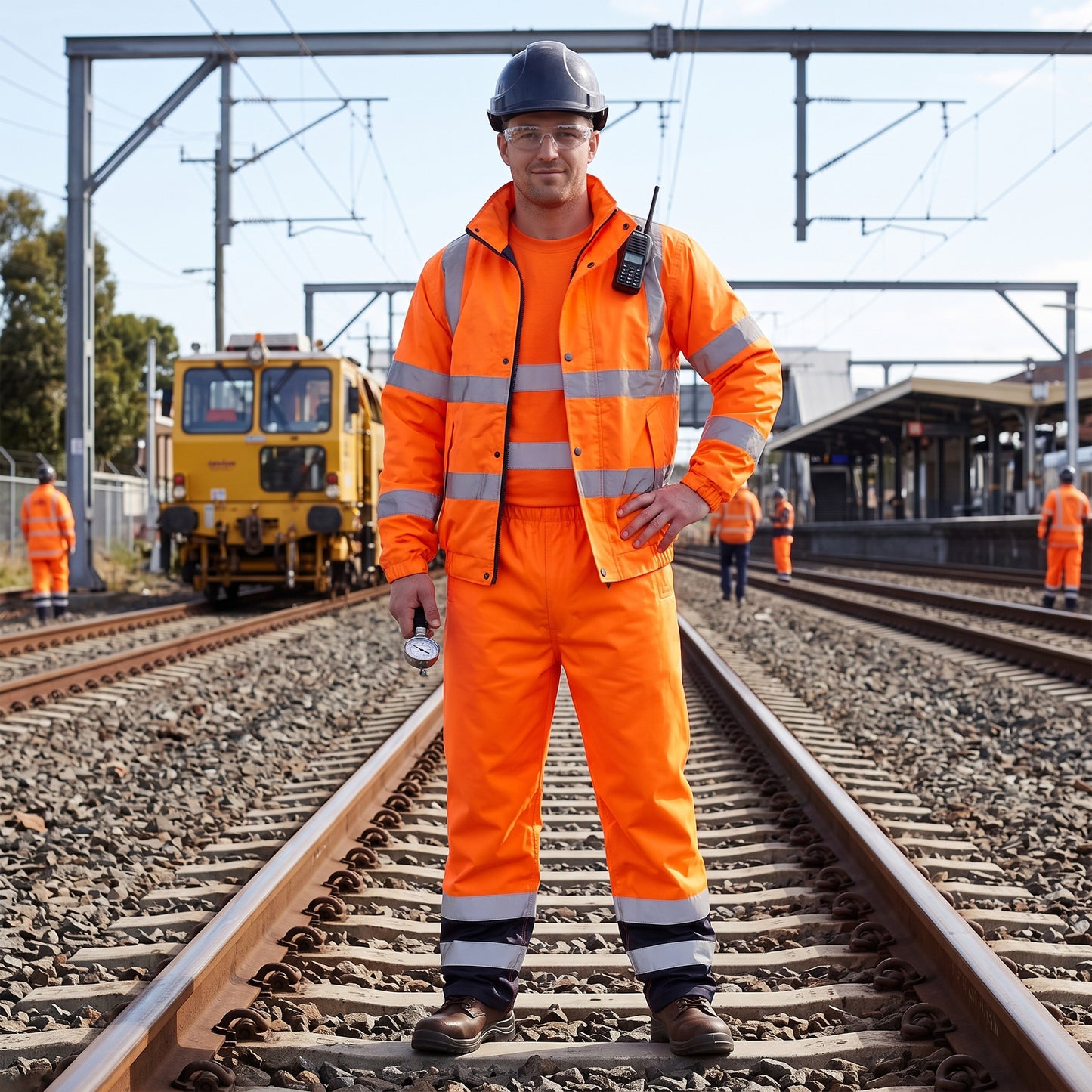 Hi-Vis Waterproof Overtrousers | EN471 Class 1 Safety Pants