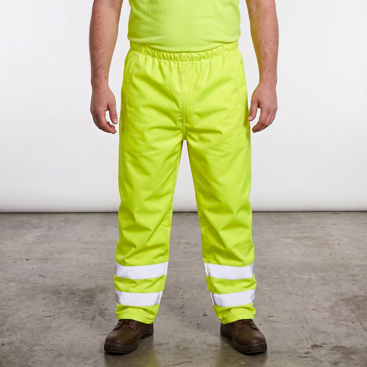 Hi-Vis Waterproof Overtrousers | EN471 Class 1 Safety Pants