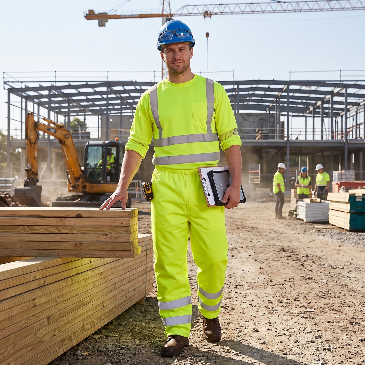 Hi-Vis Waterproof Overtrousers | EN471 Class 1 Safety Pants