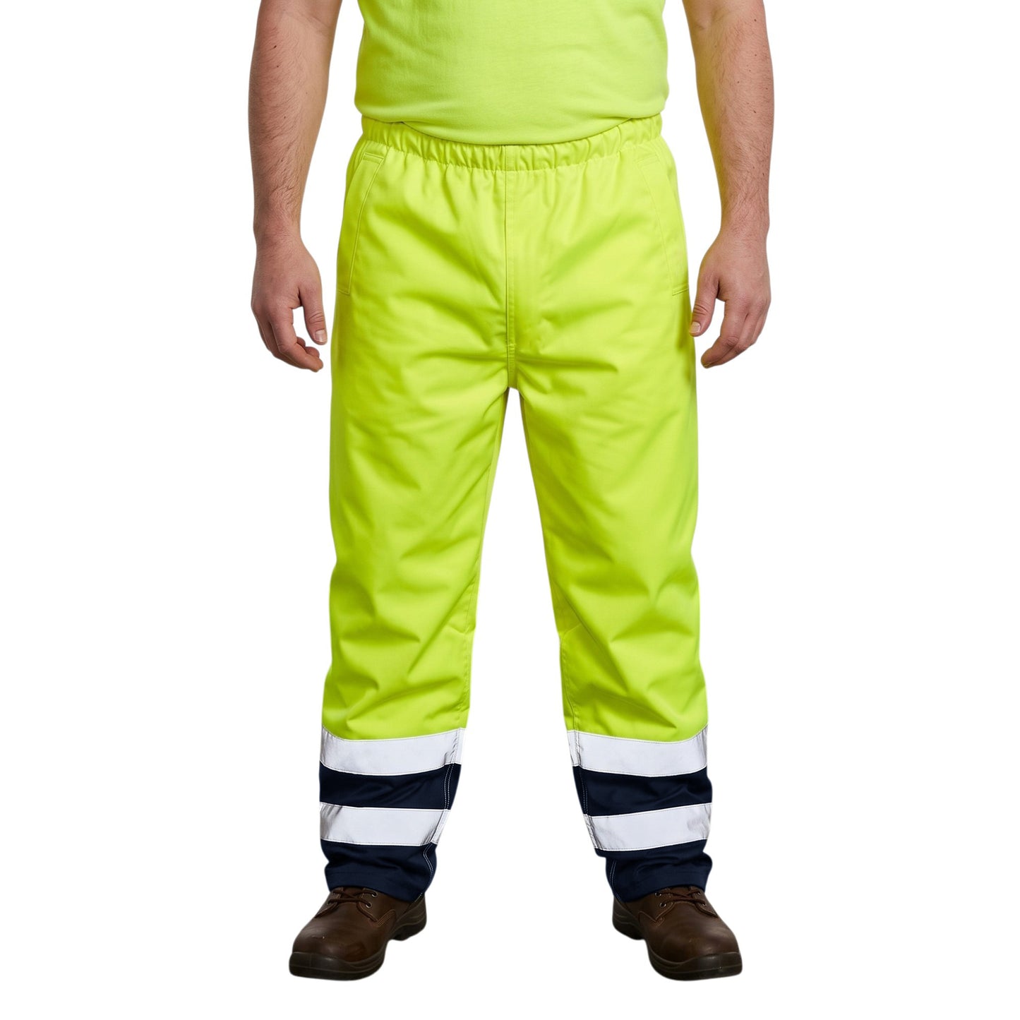 Hi-Vis Waterproof Overtrousers | EN471 Class 1 Safety Pants