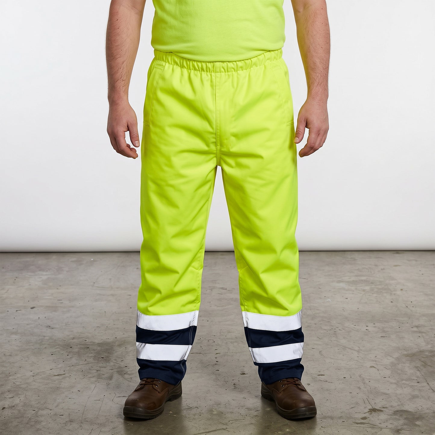 Hi-Vis Waterproof Overtrousers | EN471 Class 1 Safety Pants