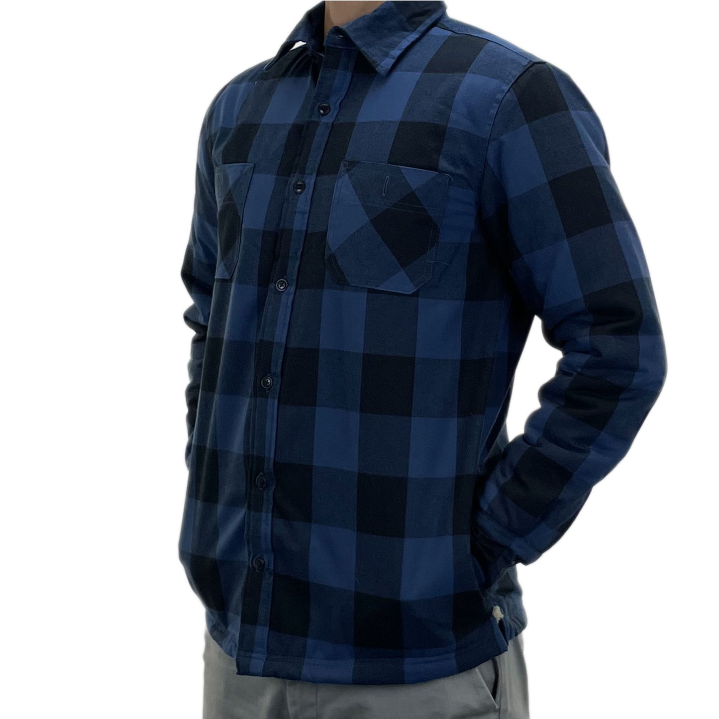 Mens Collared Button Up Lumberjack Work Shirt