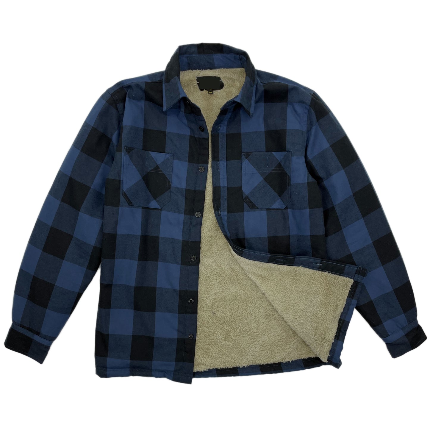 Mens Collared Button Up Lumberjack Work Shirt