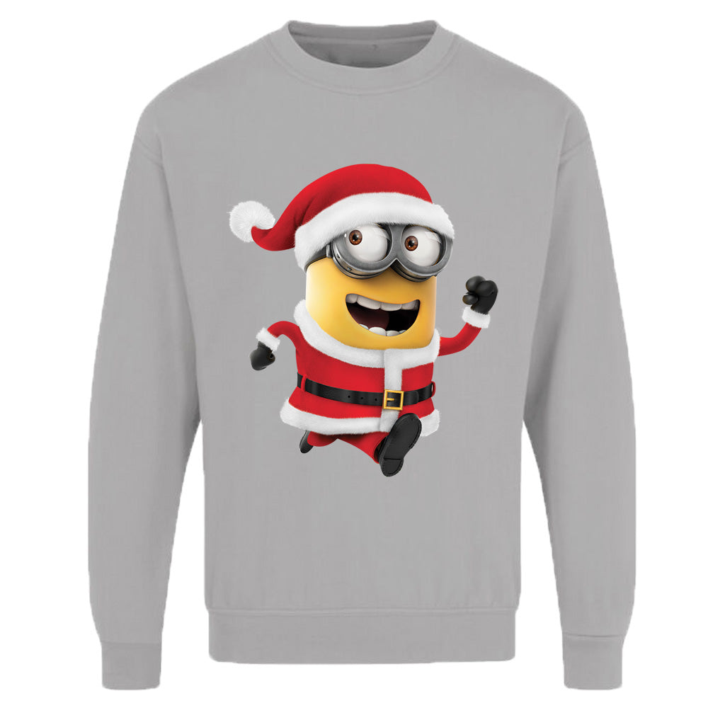 Unisex Adults Christmas Santa Minion Sweatshirt