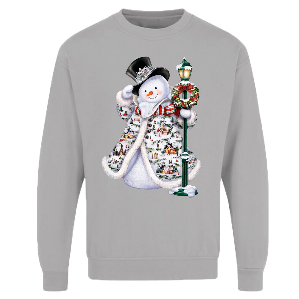 Unisex Adults Christmas Snowman Printed Sweatshirt