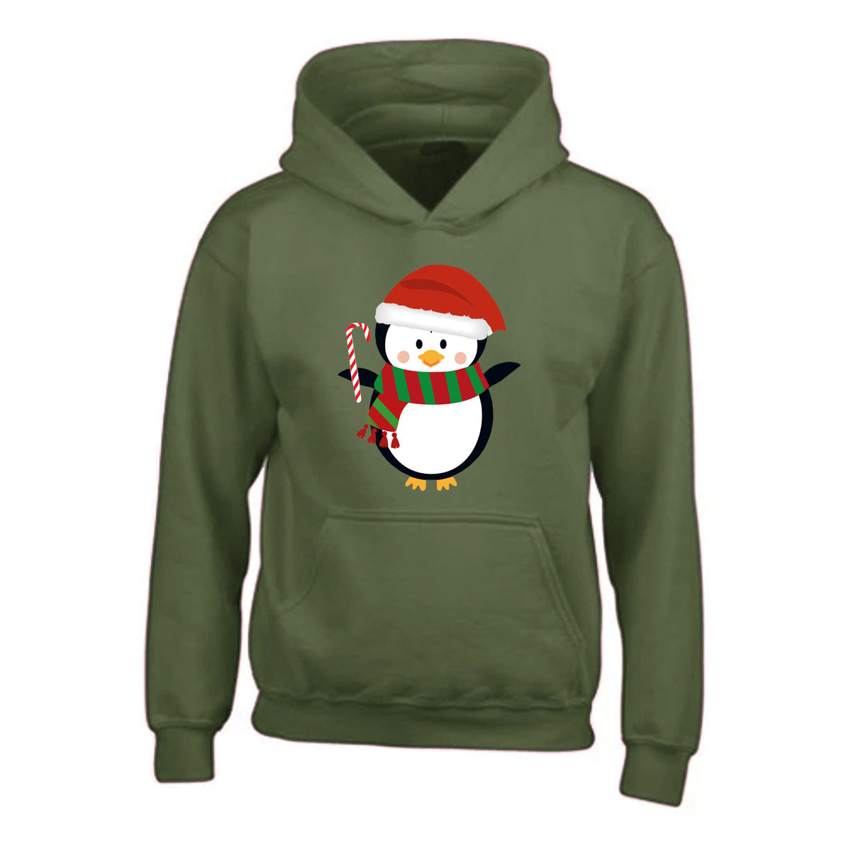 Kids Unisex Christmas Novelty Penguin Hoody