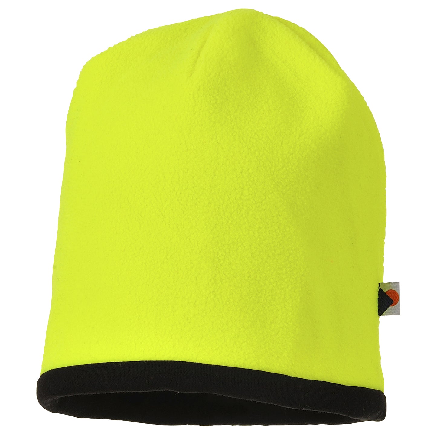 Reversible Hi-Vis Beanie Hat | HA14 Thermal Fleece Work Cap | Yellow/Black