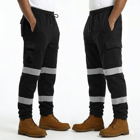 Hi-Vis Jogging Trousers | Reflective Safety Joggers Sweat Pants – Railway GO/RT