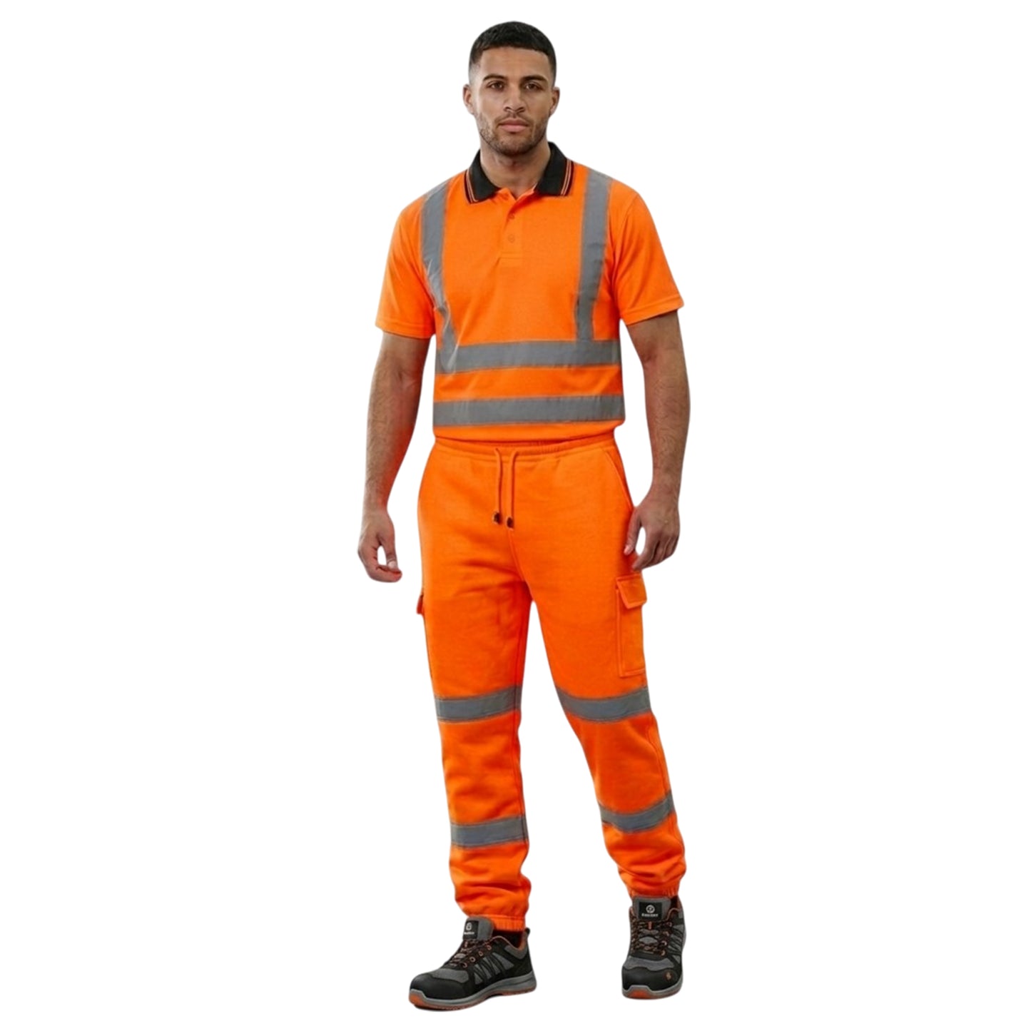 Hi-Vis Jogging Trousers | Reflective Safety Joggers Sweat Pants – Railway GO/RT