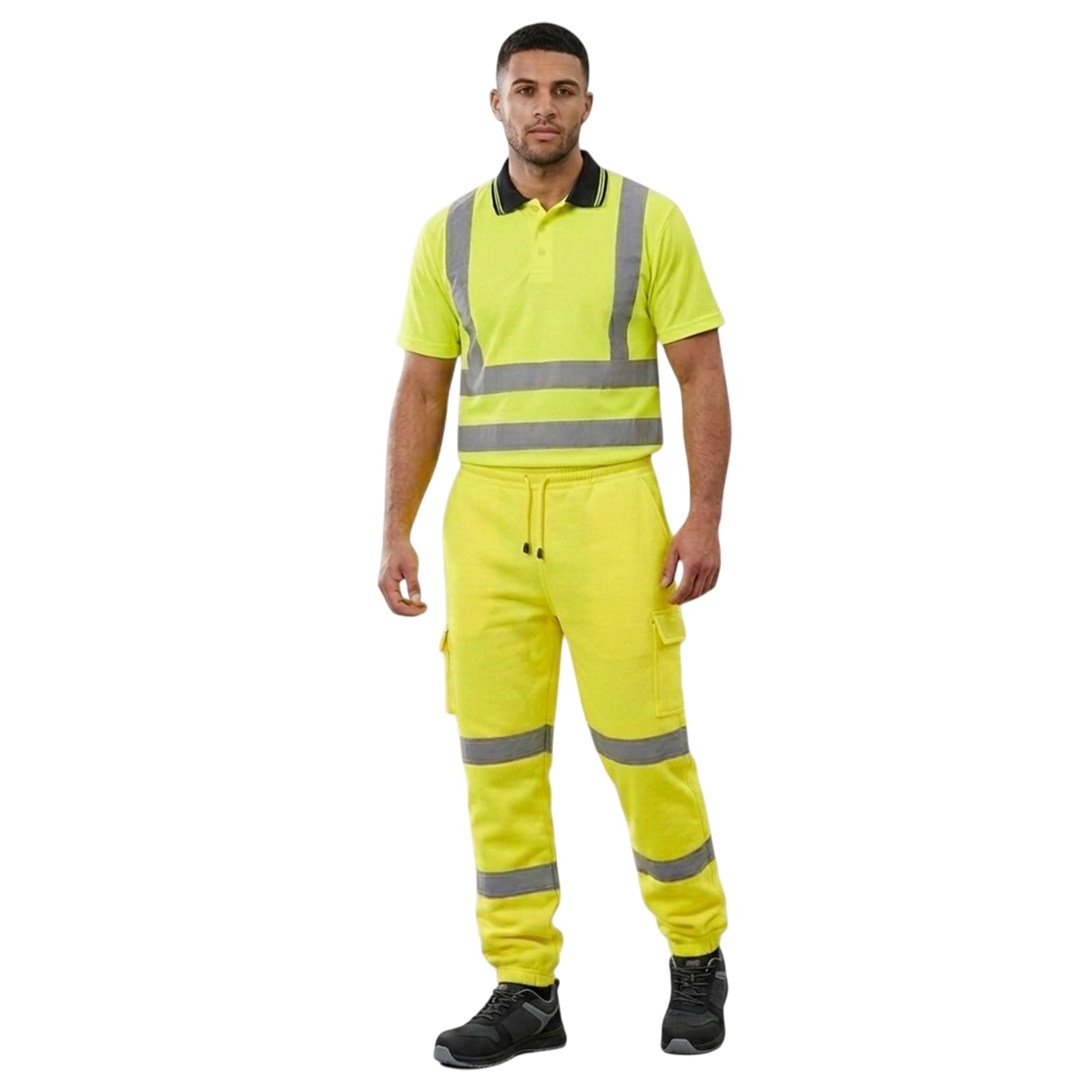 Hi-Vis Jogging Trousers | Reflective Safety Joggers Sweat Pants – Railway GO/RT