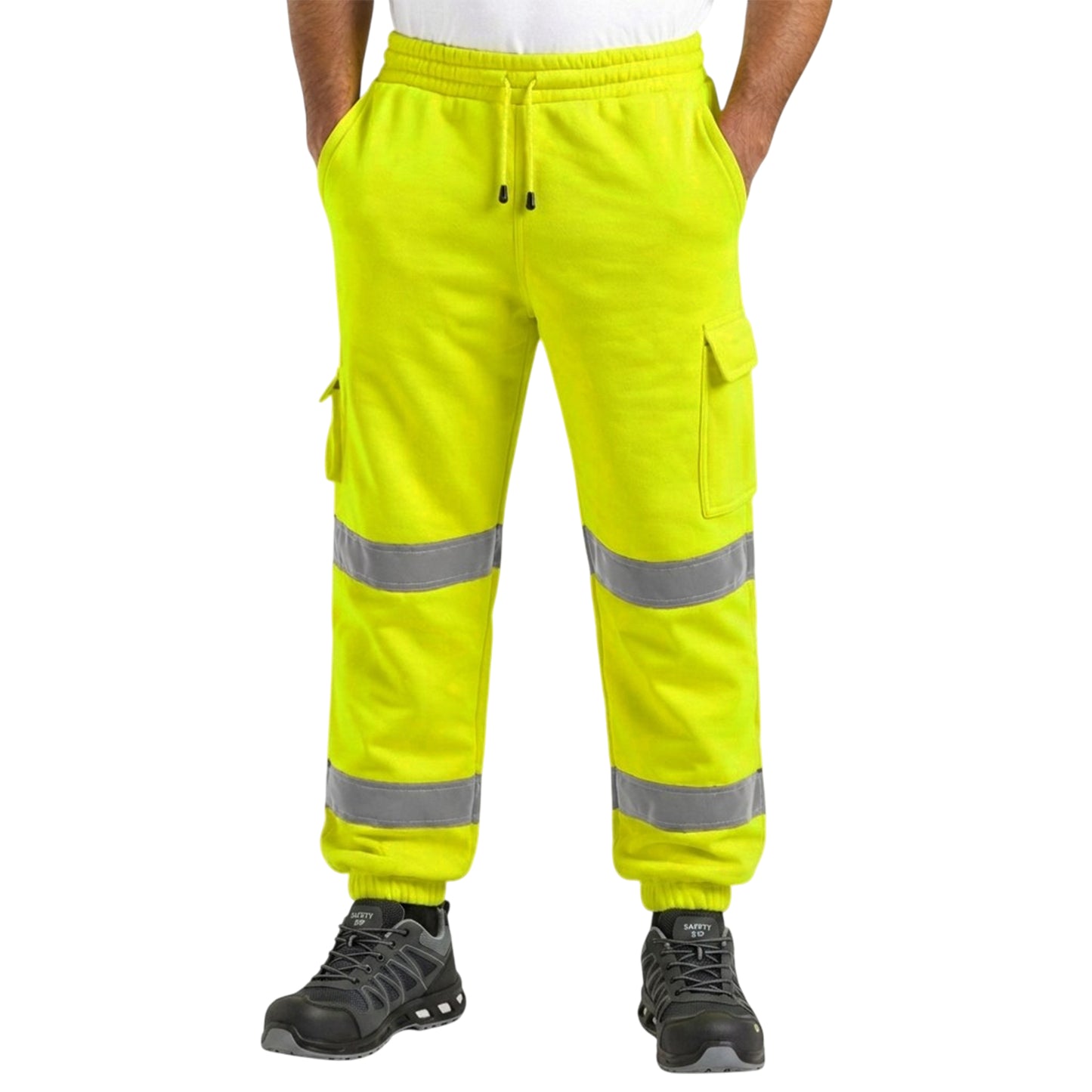 Hi-Vis Jogging Trousers | Reflective Safety Joggers Sweat Pants – Railway GO/RT