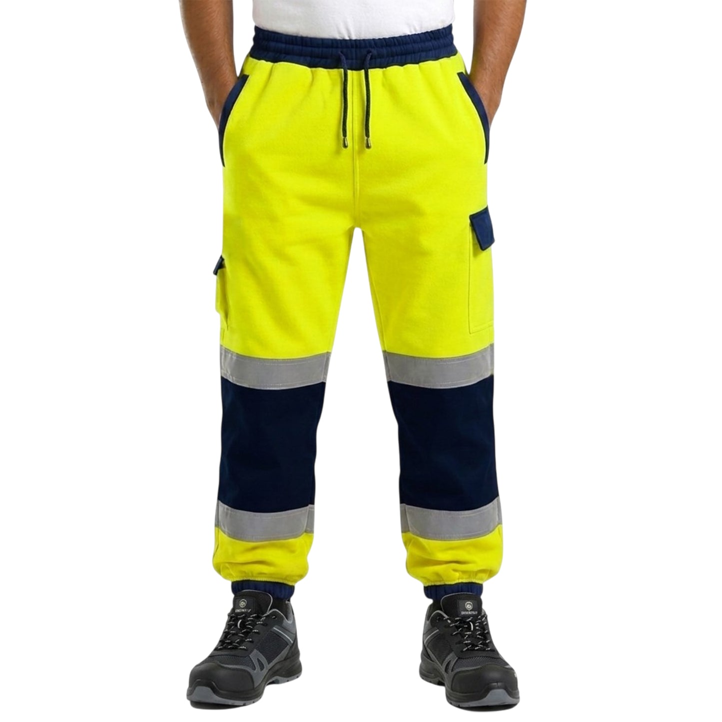 Hi-Vis Jogging Trousers | Reflective Safety Joggers Sweat Pants – Railway GO/RT