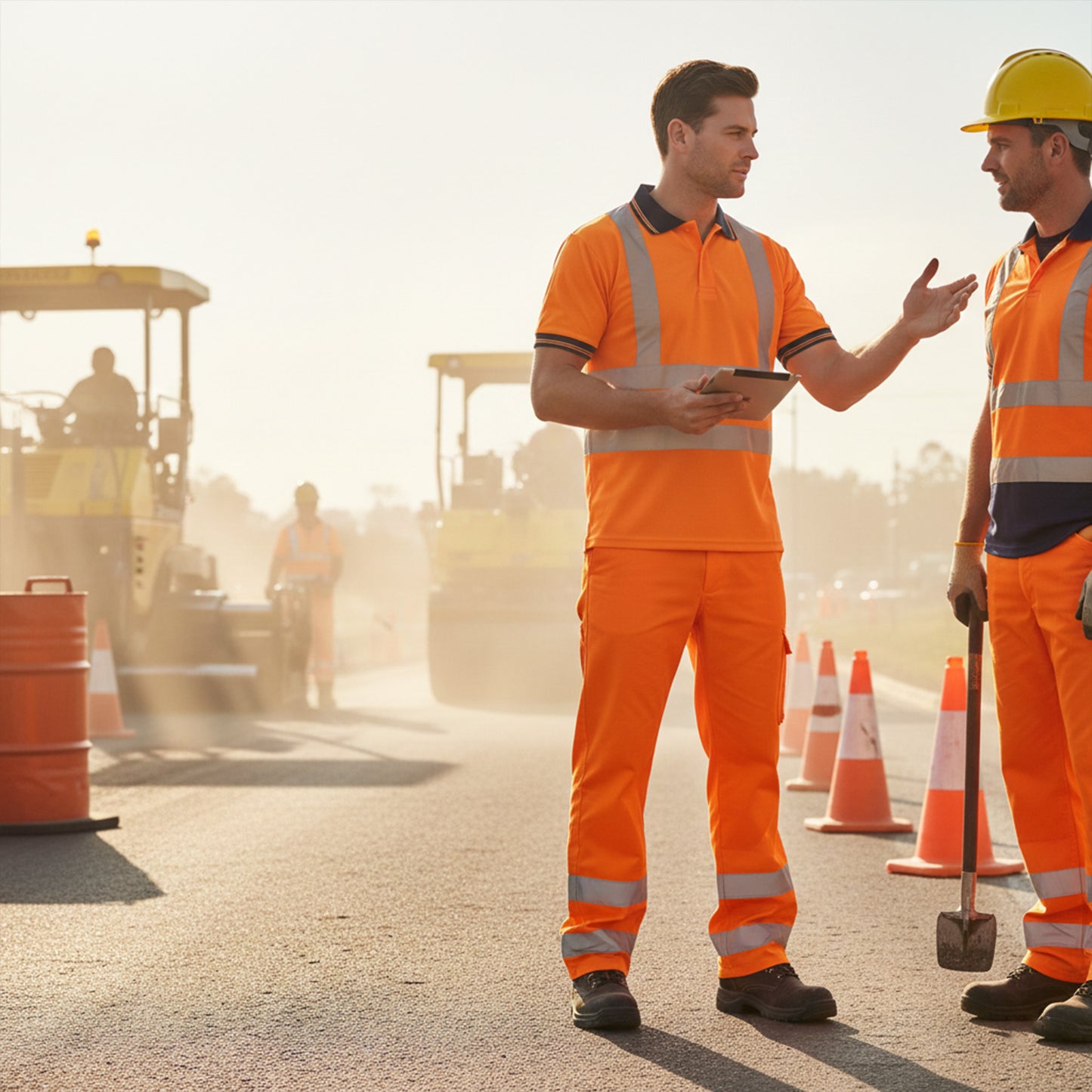Mens Hi Vis Short Sleeve Polo Shirt