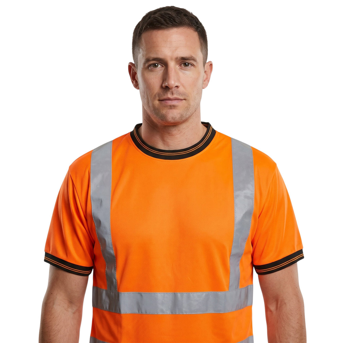 Hi-Vis Crew Neck T-Shirt | EN ISO 20471 Class 2 Safety Top