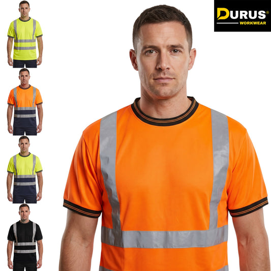 Hi-Vis Crew Neck T-Shirt | EN ISO 20471 Class 2 Safety Top