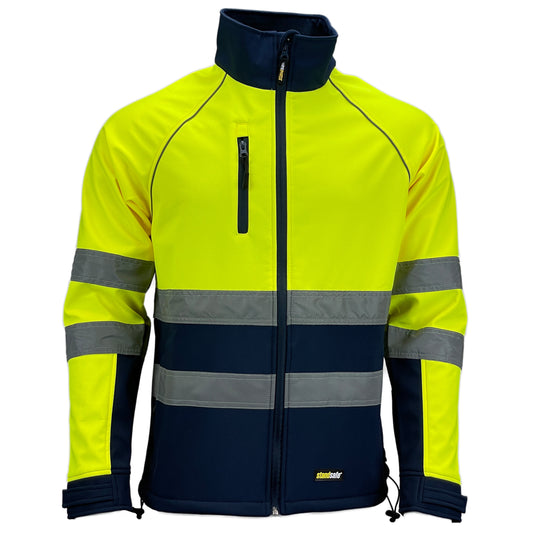 Mens Hi Vis Weatherproof SoftShell Jacket