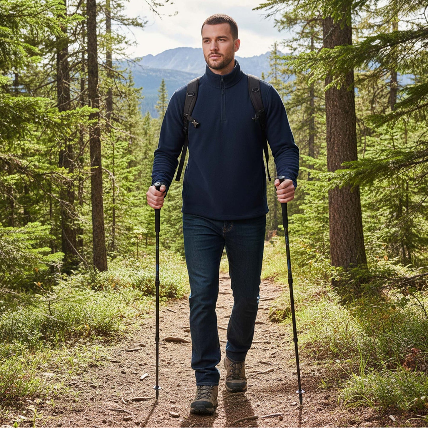 Mens 1/4 Zip Neck 300gsm Fleece Pullover