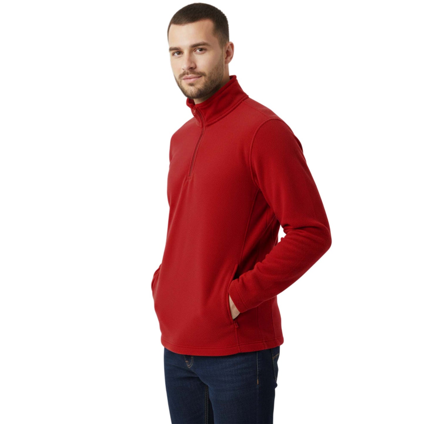 Mens 1/4 Zip Neck 300gsm Fleece Pullover