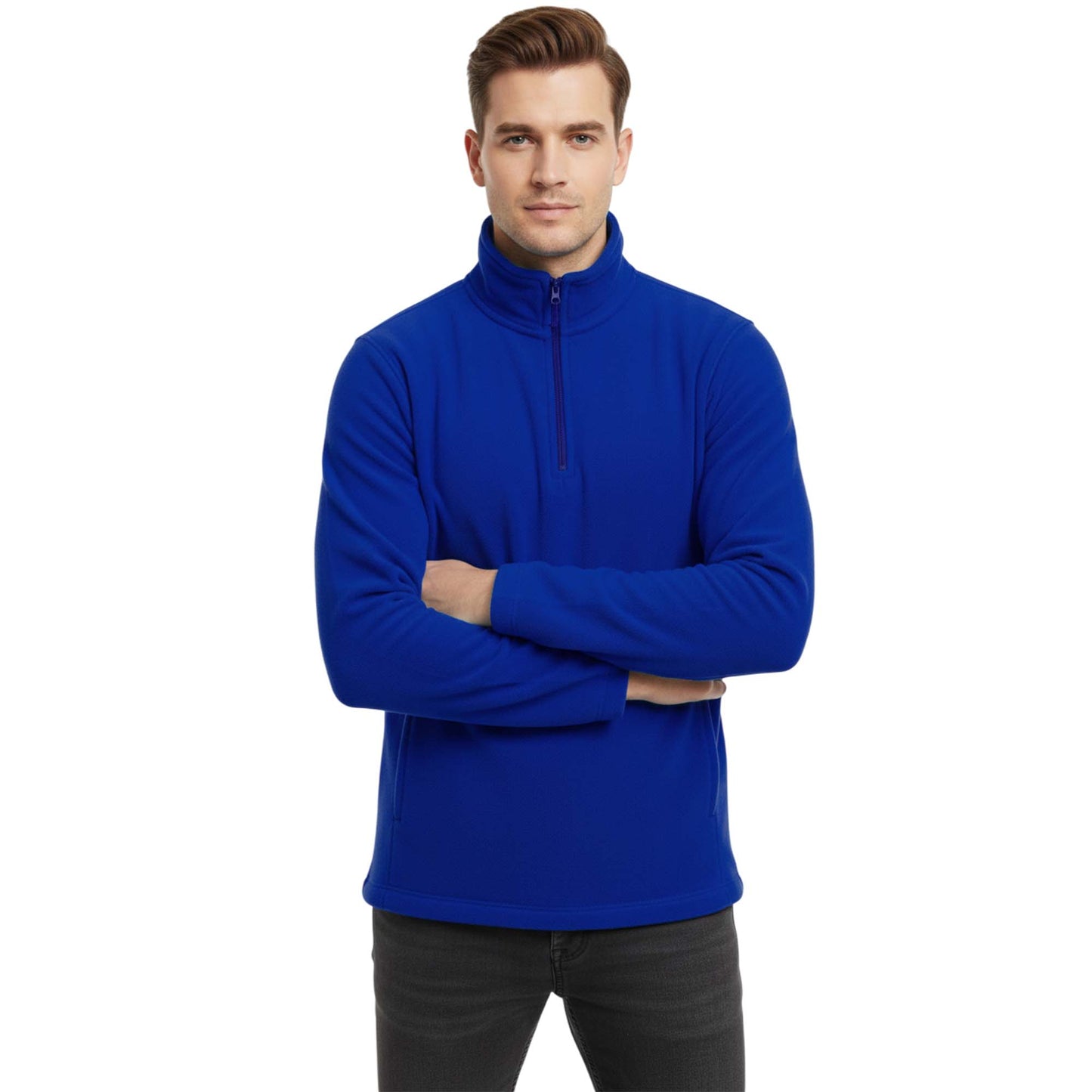 Mens 1/4 Zip Neck 300gsm Fleece Pullover