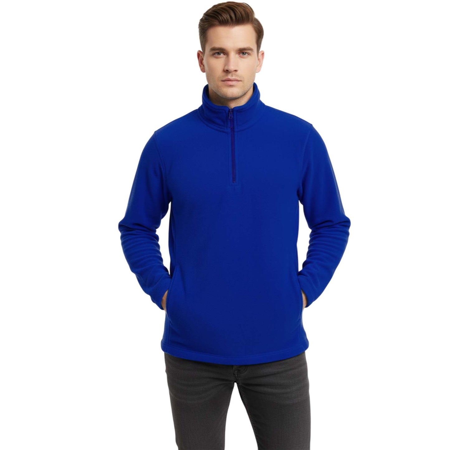 Mens 1/4 Zip Neck 300gsm Fleece Pullover