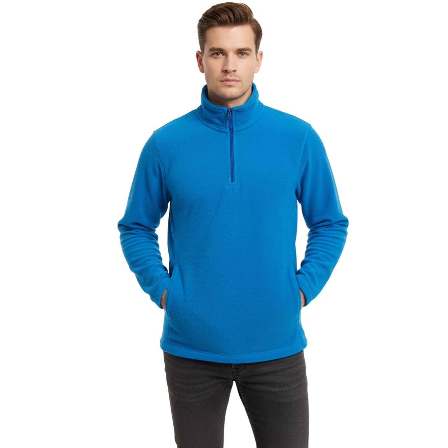 Mens 1/4 Zip Neck 300gsm Fleece Pullover