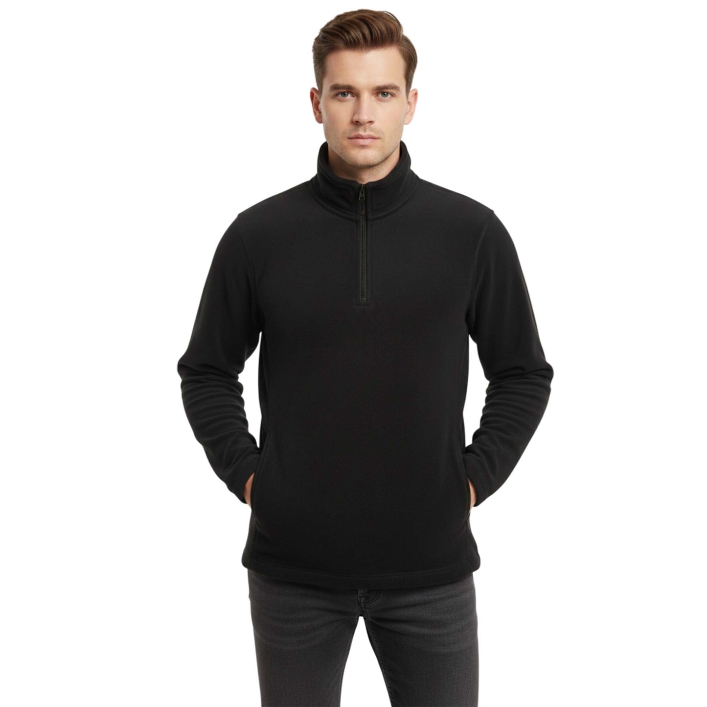 Mens 1/4 Zip Neck 300gsm Fleece Pullover