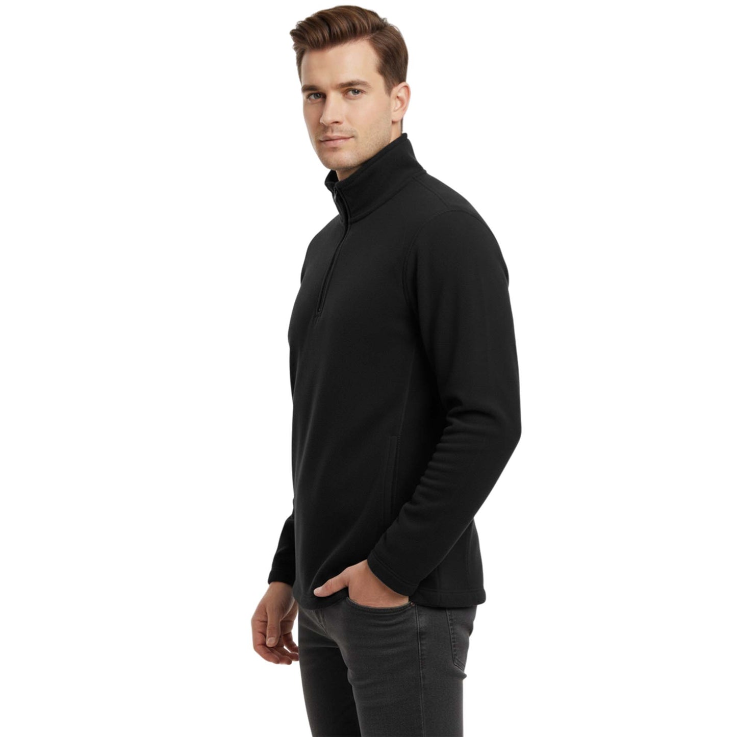 Mens 1/4 Zip Neck 300gsm Fleece Pullover