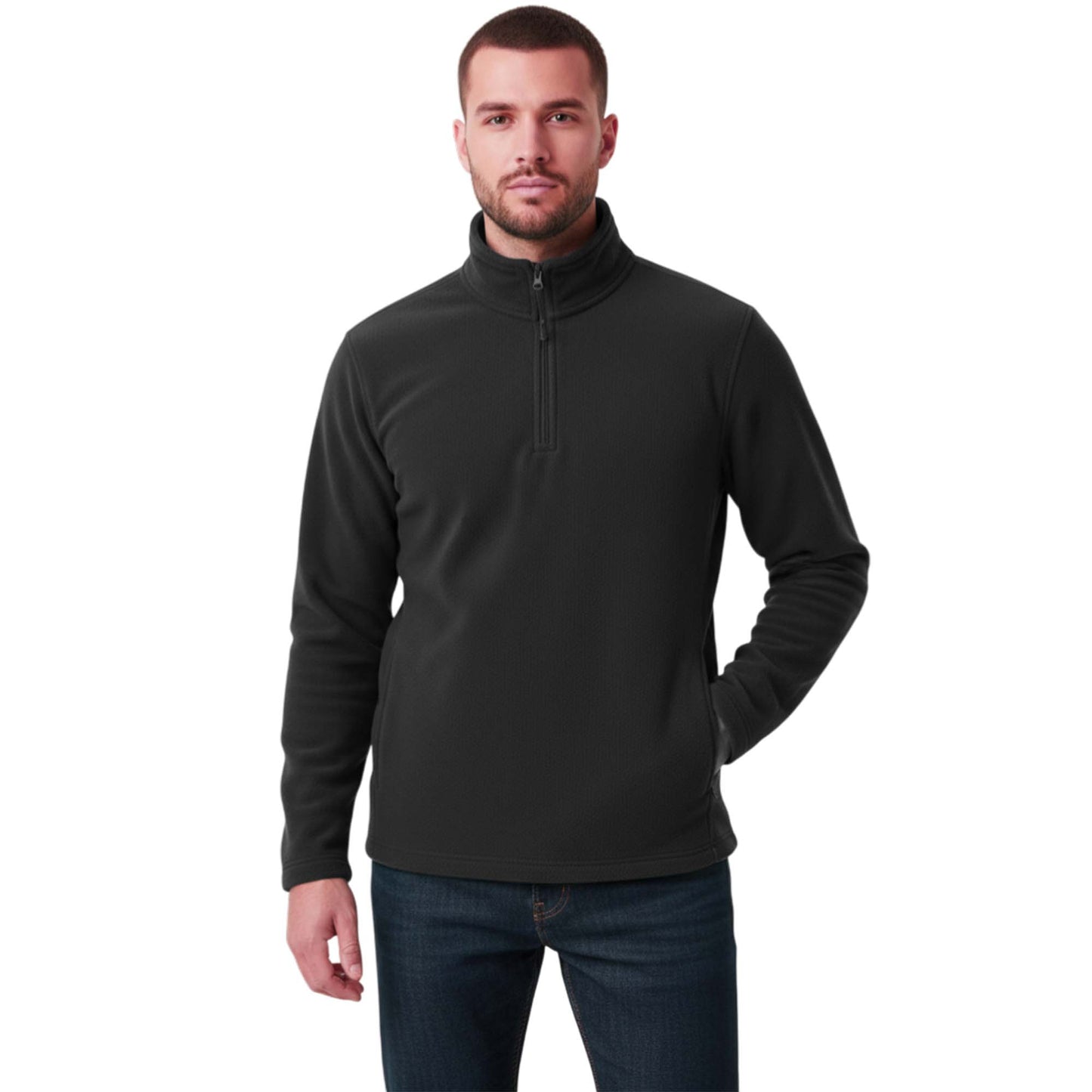 Mens 1/4 Zip Neck 300gsm Fleece Pullover