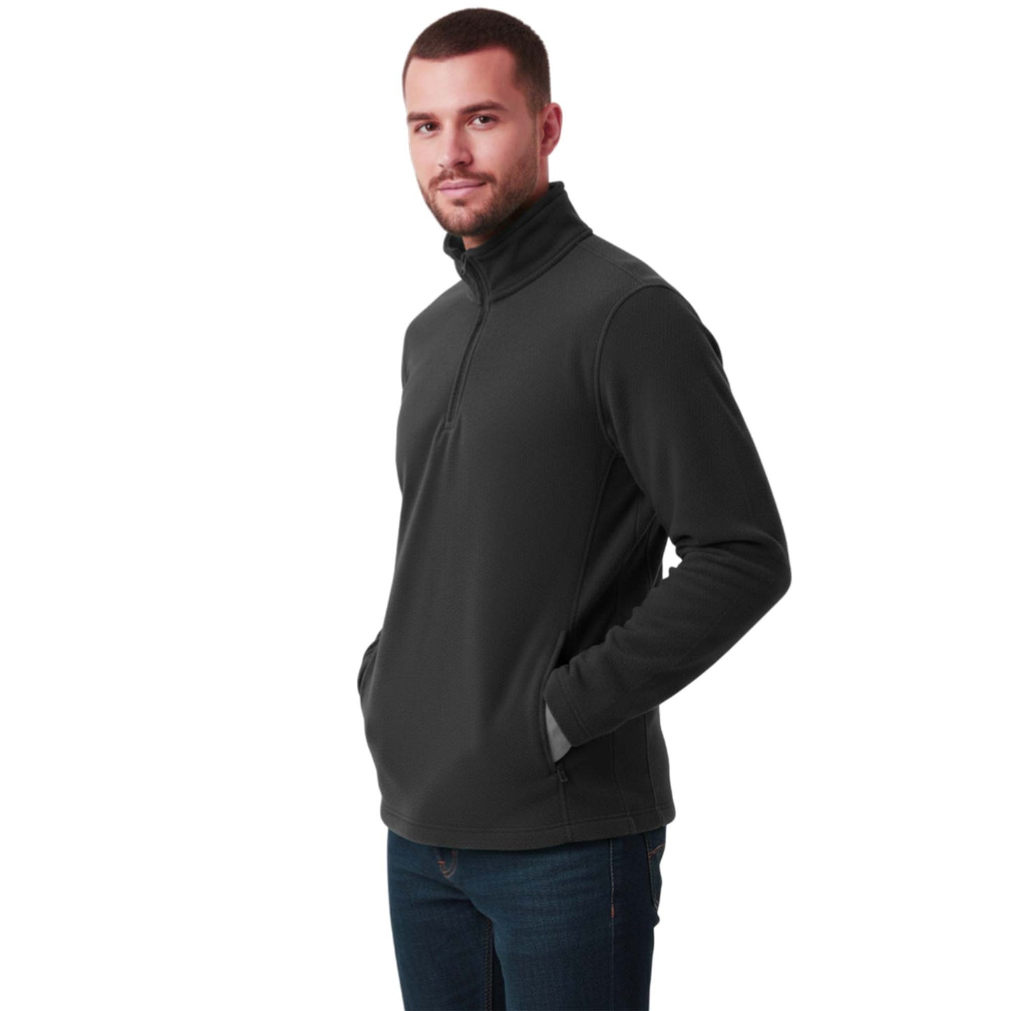 Mens 1/4 Zip Neck 300gsm Fleece Pullover
