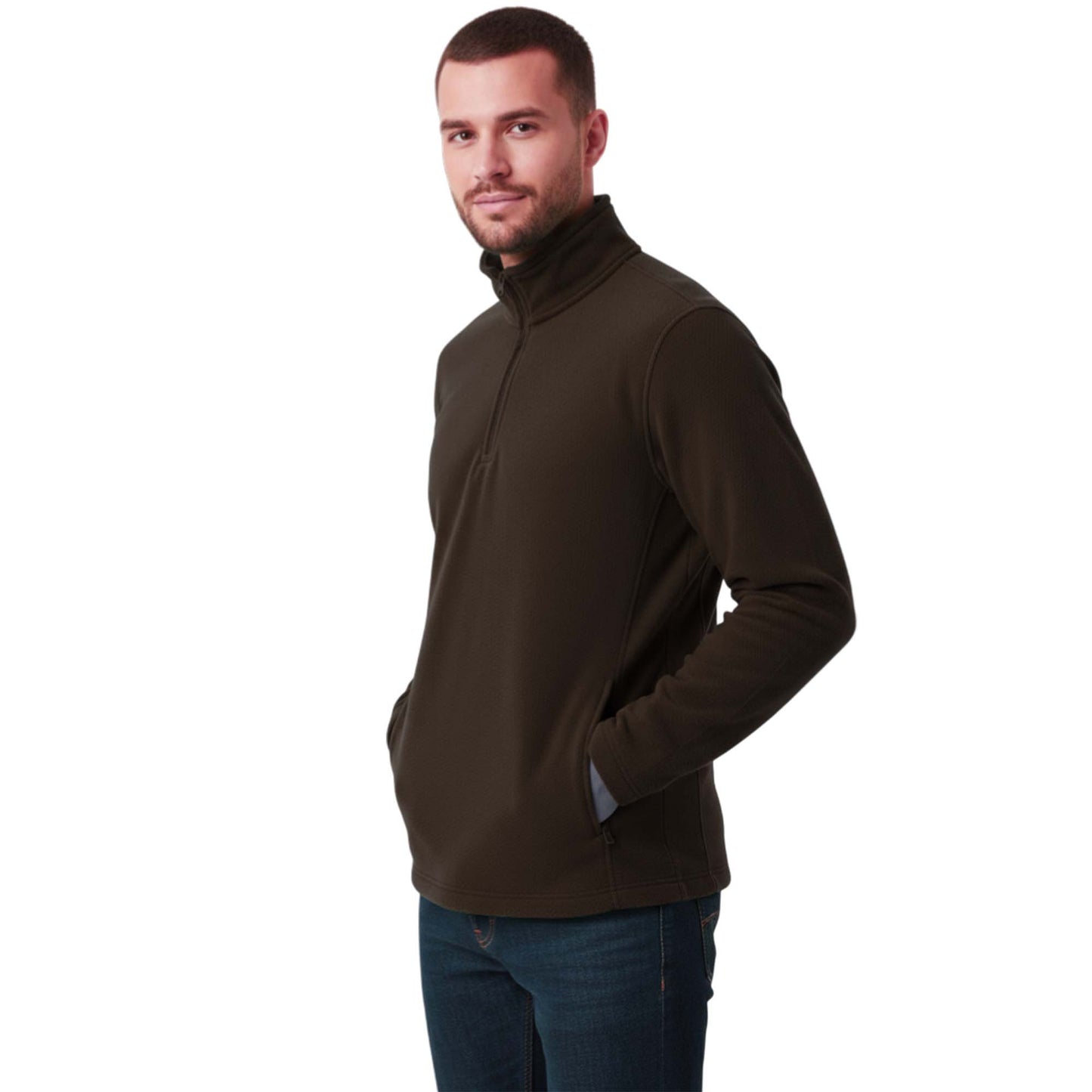Mens 1/4 Zip Neck 300gsm Fleece Pullover