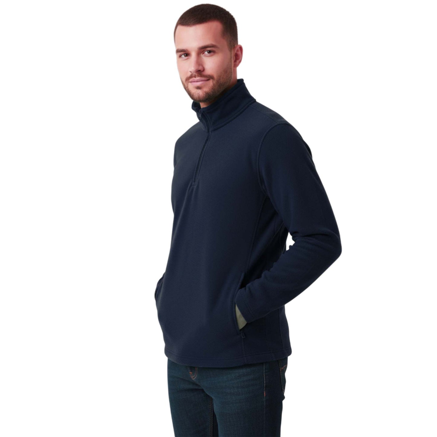 Mens 1/4 Zip Neck 300gsm Fleece Pullover