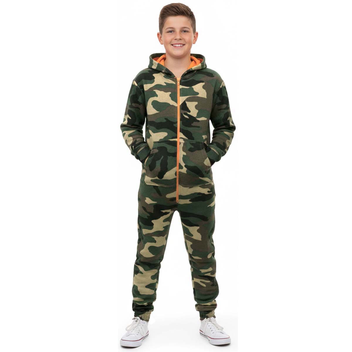 Kids Unisex Woodland Camouflage Onesies