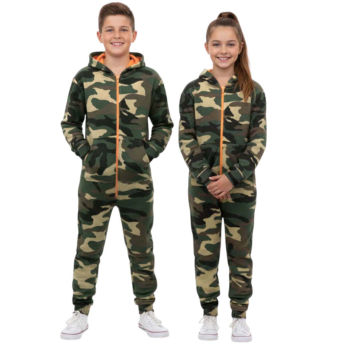 Kids Unisex Woodland Camouflage Onesies