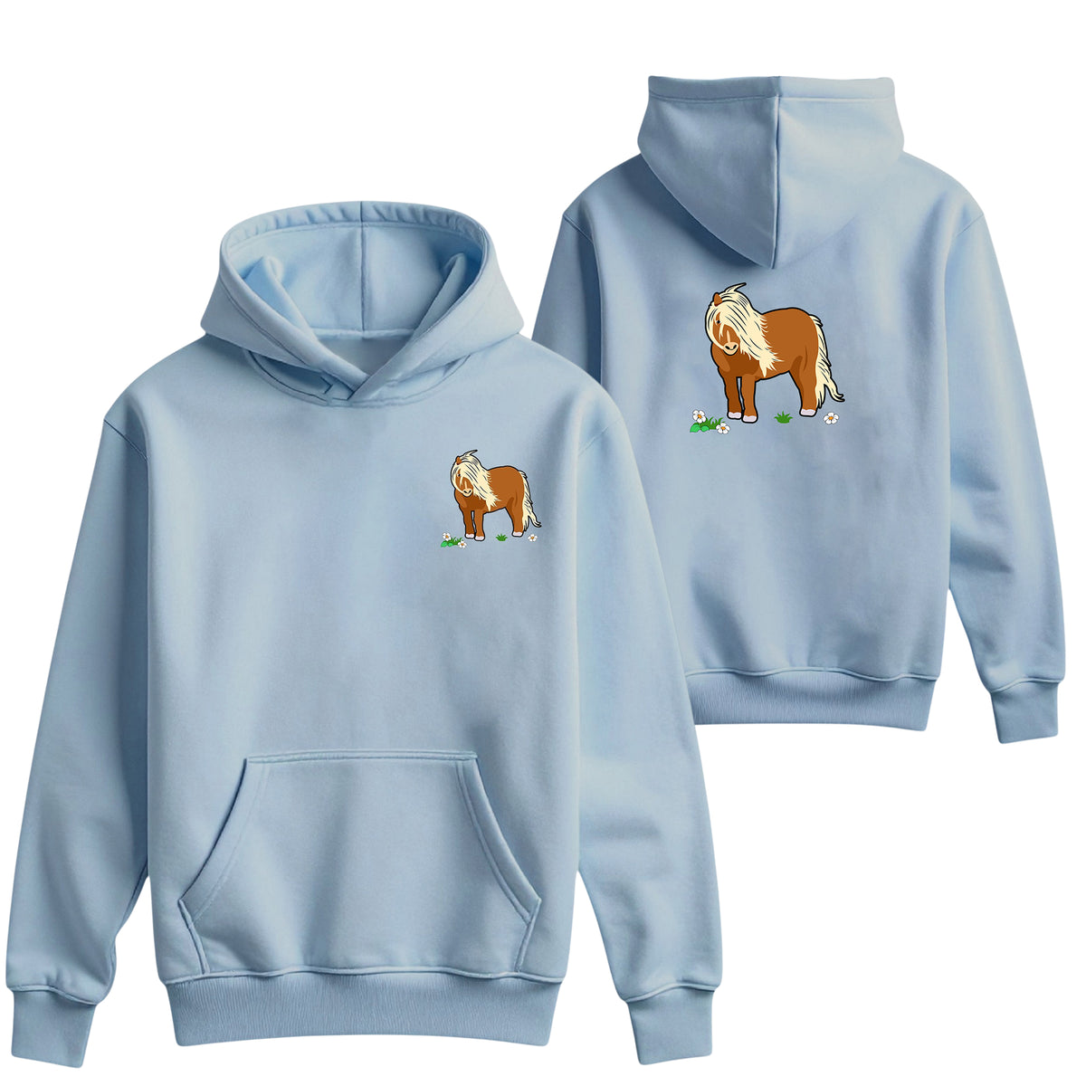 Unisex Kids Embroidered Hoodie | Sheep | Pony | Cow | Digger