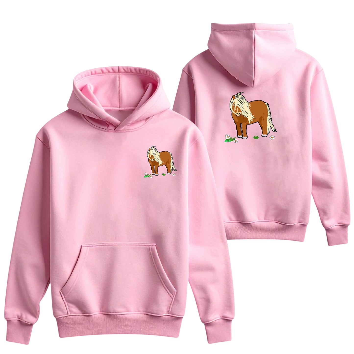 Unisex Kids Embroidered Hoodie | Sheep | Pony | Cow | Digger