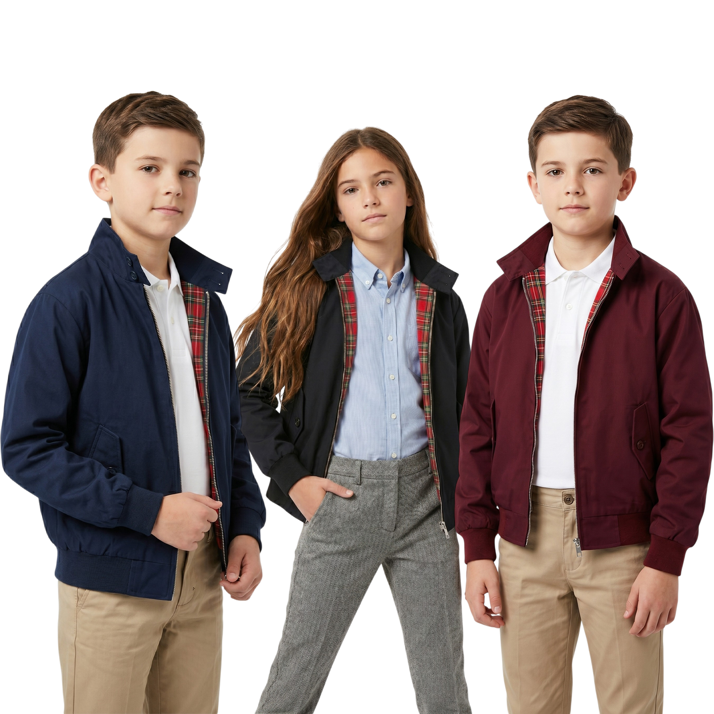Unisex Kids Classic Harrington Retro Jacket