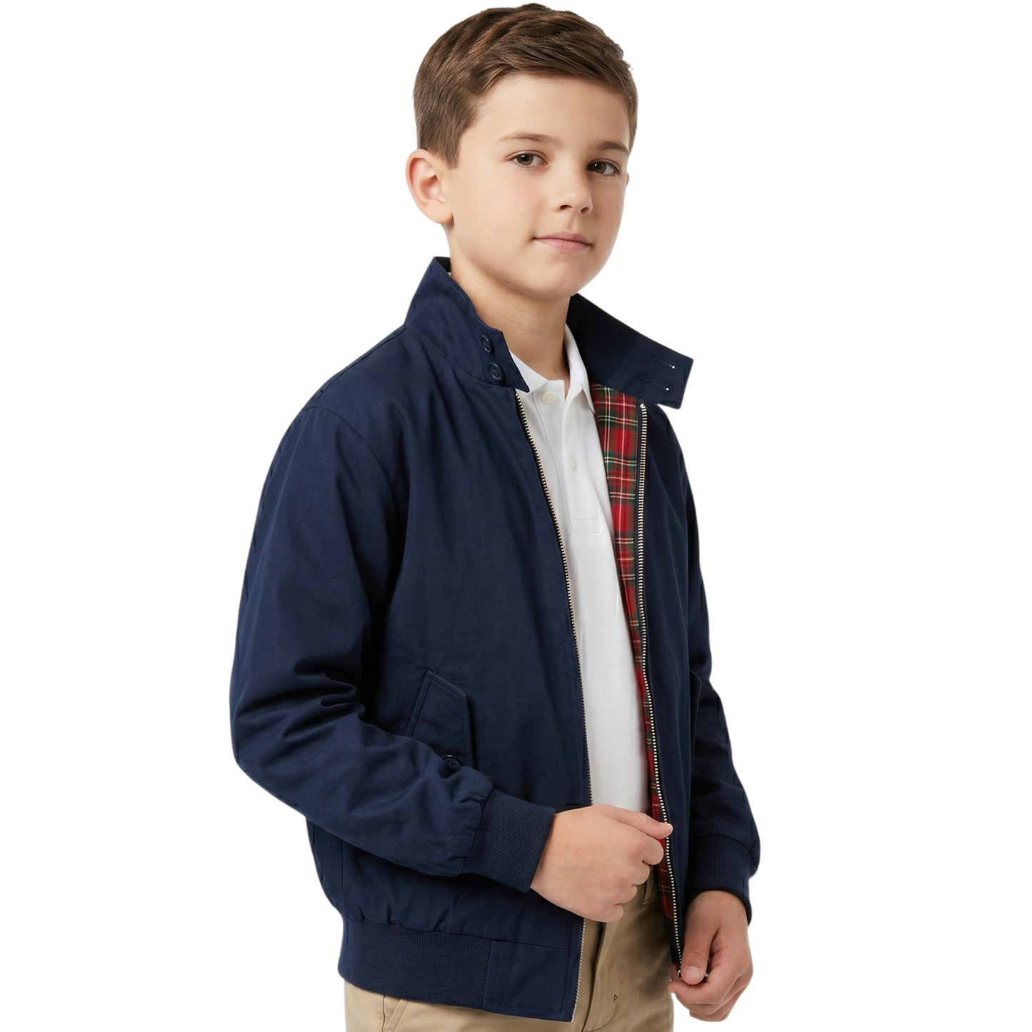 Unisex Kids Classic Harrington Retro Jacket