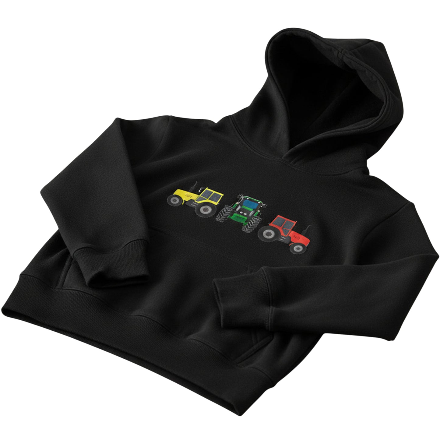 Unisex Kids Tractor Logo Embroidered Hoodie